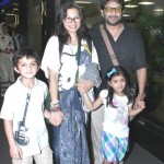 Arshad Warsi with his wife and children