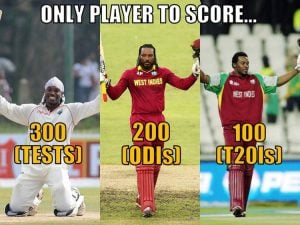 Chris Gayle's century record