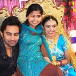 Rahul Raj with his Ex-wife Saugata Mukherjee (bride at the right)