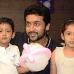 Suriya with his children