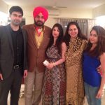 Navjot Kaur Sidhu with his family