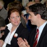 Justin Trudeau with his sister Alicia Kemper
