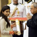 Mithali Raj Receiving Padma Shri