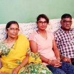 Mithali Raj With Her Parents