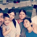 Nidhi Bisht with her Parents Brother, Sister-in-law & Niece