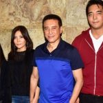 left to right: mother Gawa Denzongpa, brother Rinzing Denzongpa, father Danny Denzongpa, brother Rinzing