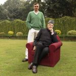 Omar Abdullah with his father Farooq Abdullah
