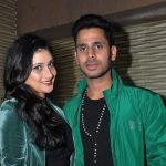 Manoj Tiwary with his wife