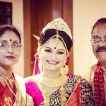 Dimpy Ganguli with her parents