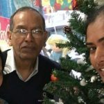 Shikha Pandey with her parents