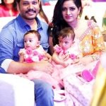 Udaya Bhanu with her husband and daughters
