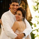 Nauheed Cyrusi with her husband