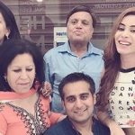 Roma Arora with parents and brother