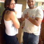 Satyajit Chaurasia with Esha Deol
