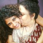 Poornima with her mother