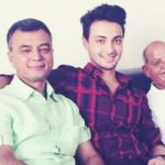 Aayush Sharma with his father and grandfather