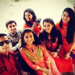 Jui Gadkari with her cousin siblings