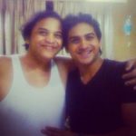 Pushkar Jog with his father