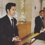 Sahil Vedoliyaa with Varun Dhawan in the movie 'October'