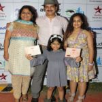 Jamnadas Majethia with his wife and daughters