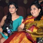 Varalaxmi Sarathkumar with her mother Chaya Sarathkumar