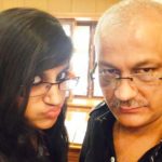 Yashika Anand With Her Father