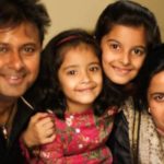 Anuraag Muskaan with his wife and daughters