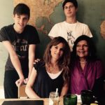 Jemima Goldsmith with her two children