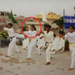 Nidhi Uttam doing martial arts