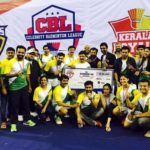 Pearle Maaney in Celebrity Badminton League (2016)