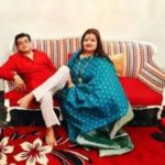 Amit Kumar with his Wife