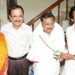 Rajathi Ammal's Step-Children (from left) - Selvi Geetha Kovilam, M. K. Tamilarasu, M. K. Alagiri, M. K. Stalin