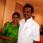 M. K. Stalin With His Wife Durga Stalin