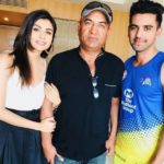 Malti With Her Father Lokendra Singh Chahar and Brother Deepak Chahar