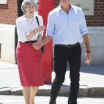 Pierce Brosnan with his mother