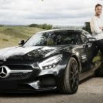 Stuart Broad with his Mercedes