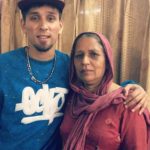 Kambi with his mother
