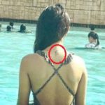 Malvi Malhotra- Back Tattoo