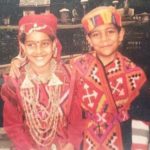 Malvi Malhotra with her brother (Childhood Picture)