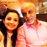 Adaa Khan with her father Abbas Khan