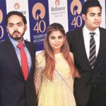 Kokilaben Ambani's grandchildren from Mukesh Ambani - Anant Ambani (left), Isha Ambani (middle), and Akash Ambani (right)