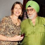 Angad Bedi's father Bishan Singh Bedi and stepmother Glenith