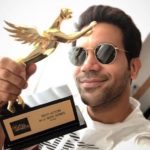 Rajkummar Rao With His IMW Digital Award - Best Actor in a Web Series