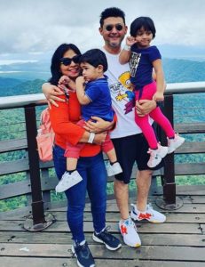 Swapnil Joshi with his family