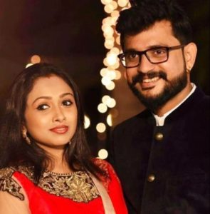 Jayashree Rao with her husband