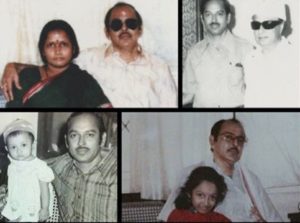 Jayashree Rao with her parents