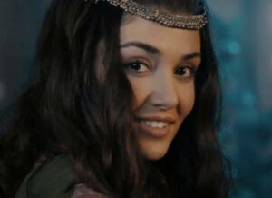 Hande Erçel in a still from her debut Turkish film Mest-i Aşk