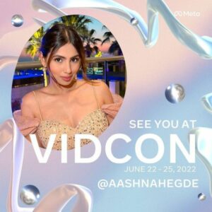 Aashna Hegde represented the Indian creator community of Instagram internationally at VidCon in Los Angeles