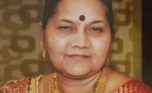 A picture of Prahlad Modi's wife, Late Bhagwati Ben